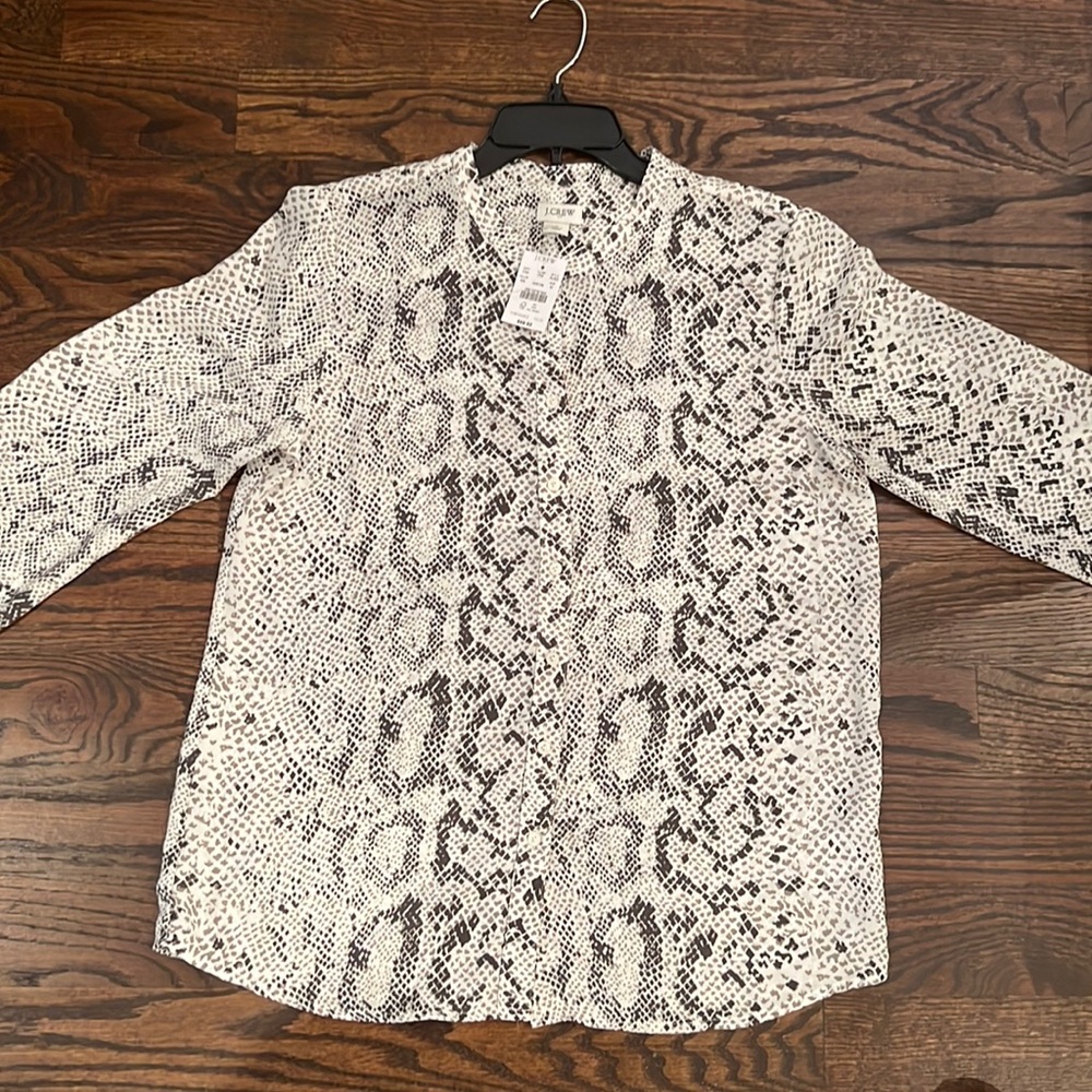 J crew button down blouse shirt NWT